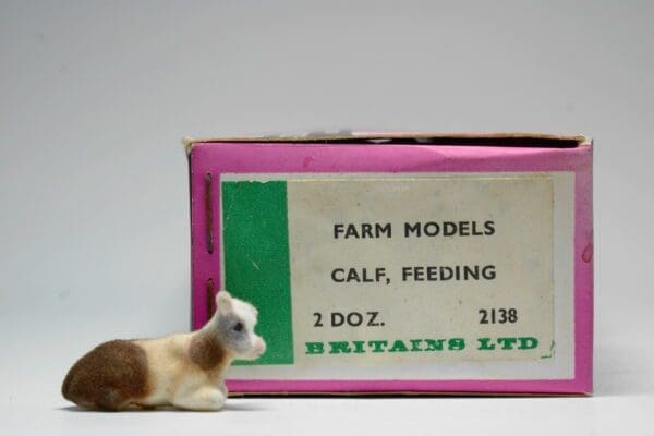 SOLD Britains Calf Lying 'Fiddlers Furlet' Flocked
