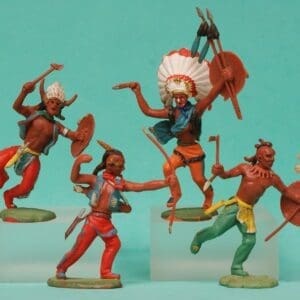 SOLD Herald Swoppet Indians - Group of 4