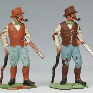 Herald Farmer with Shotgun - Rare DARK BROWN Variant!