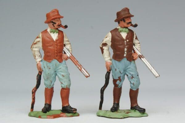 Herald Farmer with Shotgun - Rare DARK BROWN Variant!