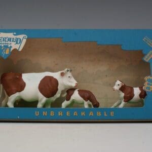 SOLD Herald Cow & Calves Display - Blue Windmill Carton