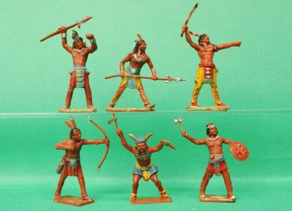 SOLD Cherilea 60mm Indians - Complete Set of 6 Poses