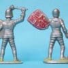 Charbens Pair of Medieval Knights - PALE GREEN Bases - Image 3