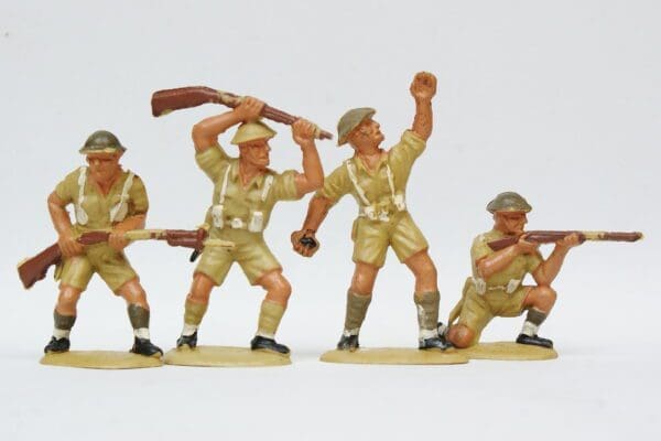 SOLD Charbens British 8th Army - 4 Figure Set