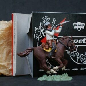 SOLD Swoppet Cowboy Firing Rifle Mounted - WHITE Torso