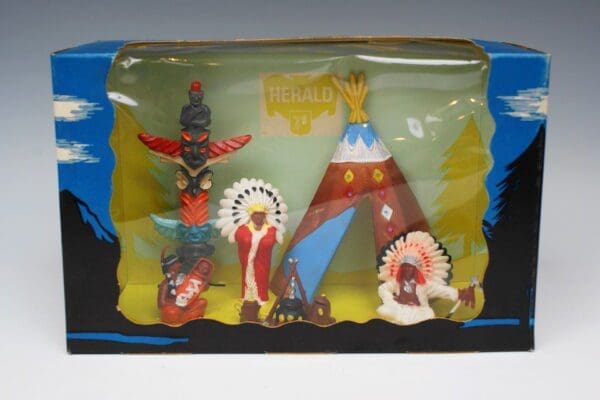 SOLD Britains Herald Indian Encampment Set - Old Shop Stock!