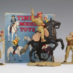 SOLD Timpo Solid Plastic Mounted Legion Officer Boxed