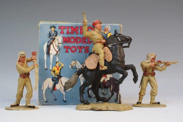 SOLD Timpo Solid Plastic Mounted Legion Officer Boxed