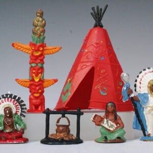 SOLD Charbens Indian Wigwam Set - 6 Pieces