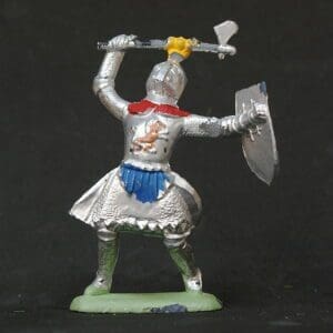 SOLD Hilco 60mm Medieval Knight with Axe - Early Paint