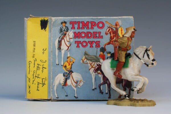 SOLD Timpo Solid Plastic Mounted Legionnaire Boxed - Image 3