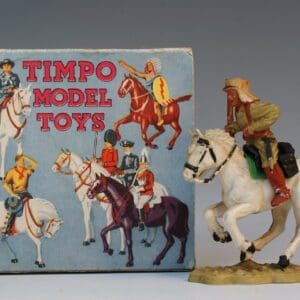 SOLD Timpo Solid Plastic Mounted Legionnaire Boxed