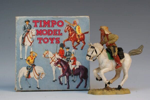 SOLD Timpo Solid Plastic Mounted Legionnaire Boxed