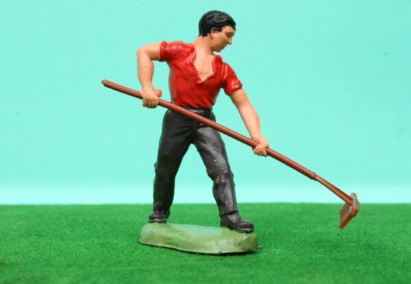 SOLD Herald Farm Labourer - Red Shirt PVC