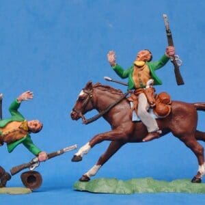 SOLD Swoppet Cowboy Wounded by Arrow - Mounted & On Foot