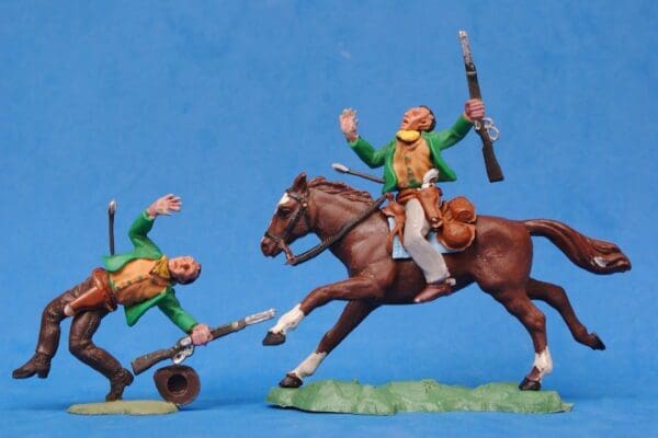 SOLD Swoppet Cowboy Wounded by Arrow - Mounted & On Foot