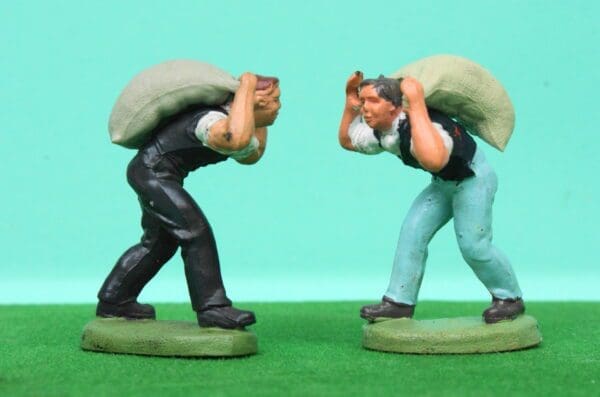 SOLD Britains Man with Sack PVC Variants