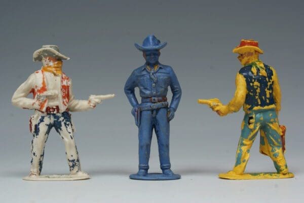 SOLD Timpo 'Lucky' Hopalong Cassidy & 2 Other Cowboys