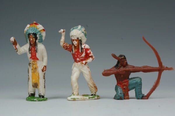 SOLD Timpo Indians - Group of 3 Hollowcast Moulds