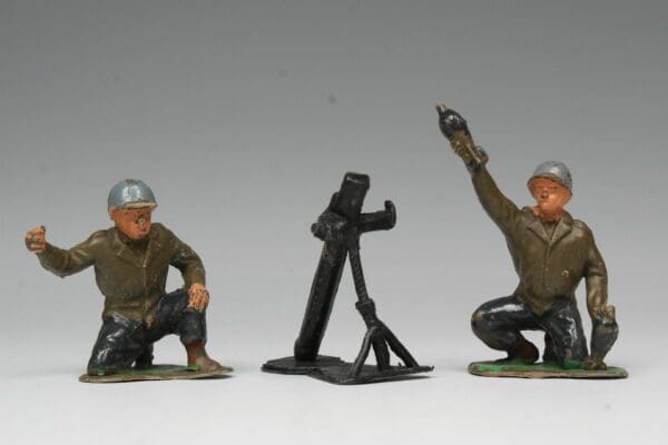 SOLD Timpo Solid Plastic US Infantry Mortar Unit