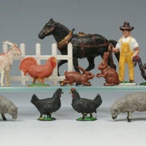 NEW! Cherilea Transitional Plastic Farm Animals & Labourer