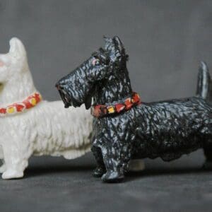 SOLD Cherilea Black & White Scotch Whisky Terrier Dogs