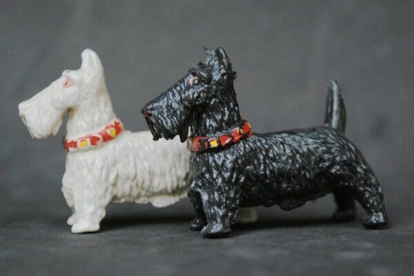 SOLD Cherilea Black & White Scotch Whisky Terrier Dogs
