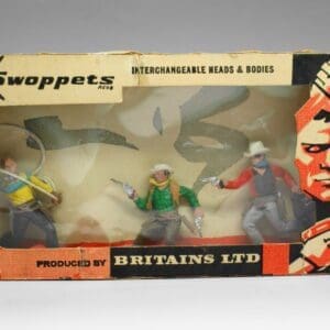 SOLD Swoppets Bandit, 2 Cowboys 3-Figure Window Box