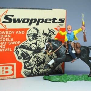 SOLD Swoppet Wounded Cowboy with Arrow Mounted