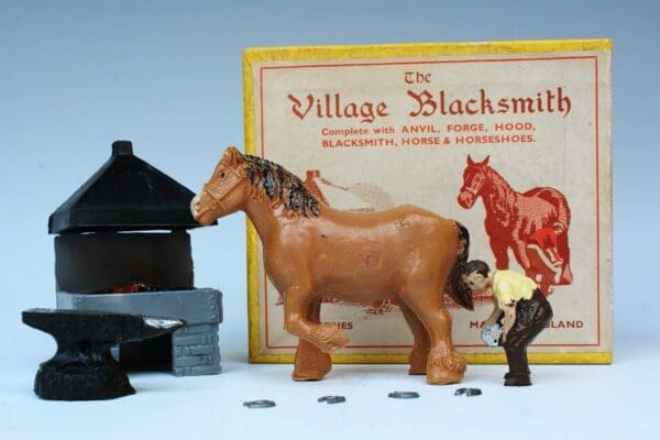 SOLD Taylor & Sons Village Blacksmith Set - Boxed!
