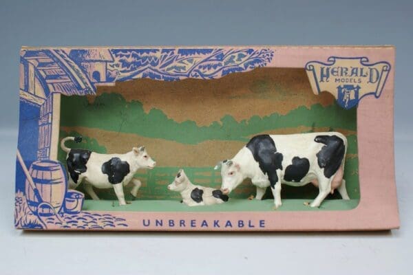 SOLD Herald Farm Display Carton - Cow Feeding
