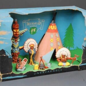 SOLD Herald Zang Indian Encampment - Very Early Set!