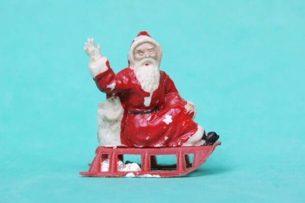 SOLD Festival Father Christmas on Sledge - RARE!