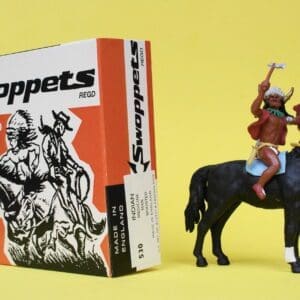 SOLD Swoppet Medicine Man Mounted on STANDING Horse