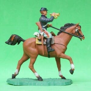 SOLD Swoppet ACW Federal Cavalry Bugler - CHESTNUT Horse