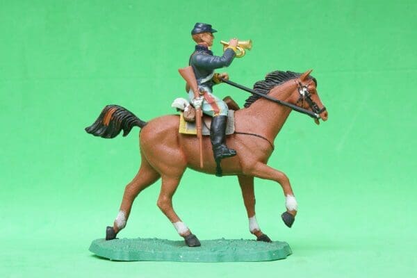 SOLD Swoppet ACW Federal Cavalry Bugler - CHESTNUT Horse