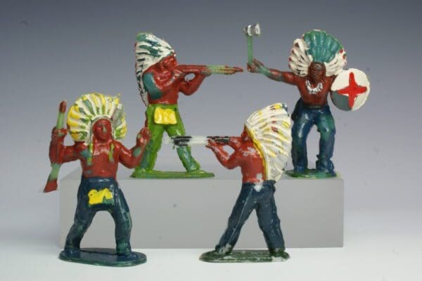 SOLD Harvey Early Plastic Red Indians (Lead Moulds)