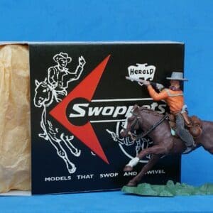 SALE! Herald Swoppet Mounted Cowboy Firing Rifle