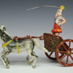 SOLD Cherilea Roman Chariot with Charioteer (Red)
