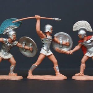 SOLD Group of 3 Herald Trojan Warriors Reduced Paint