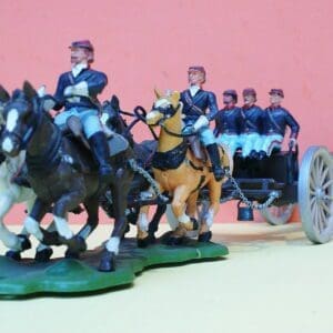 SOLD Britains ACW Federal Gun Team & Limber