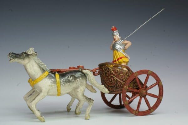 SOLD Cherilea Roman Chariot with Charioteer (Yellow)