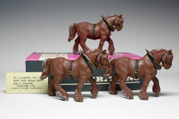 SOLD Britains Farm Models Draught Horse Trade Box