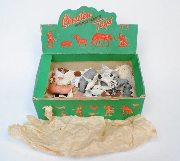 Cherilea Farm Trade Box: Early Plastic Animals