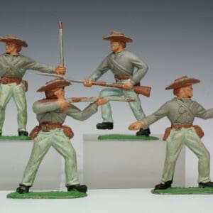 SOLD Timpo Solid Plastic Set ACW Confederate Infantry