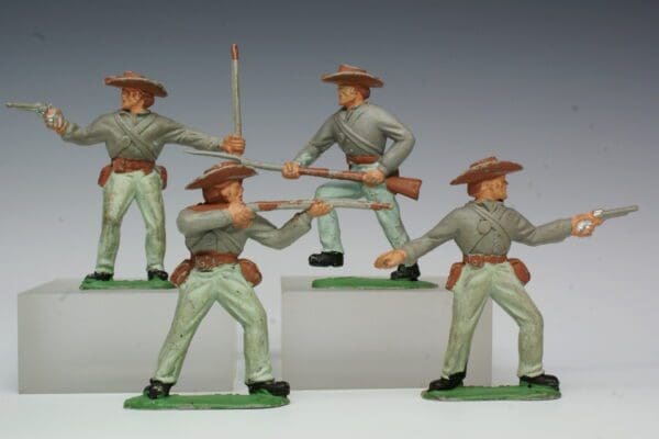 SOLD Timpo Solid Plastic Set ACW Confederate Infantry