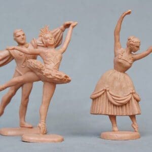 SOLD Herald Ballet Dancers - UNPAINTED Flesh Plastic