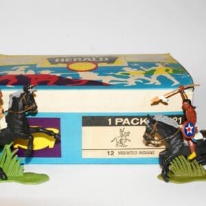 SOLD Britains Herald Mounted Indians - Counter Pack
