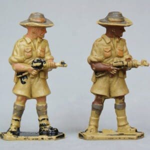 SOLD Lone Star African Troops Standing with Sten-gun