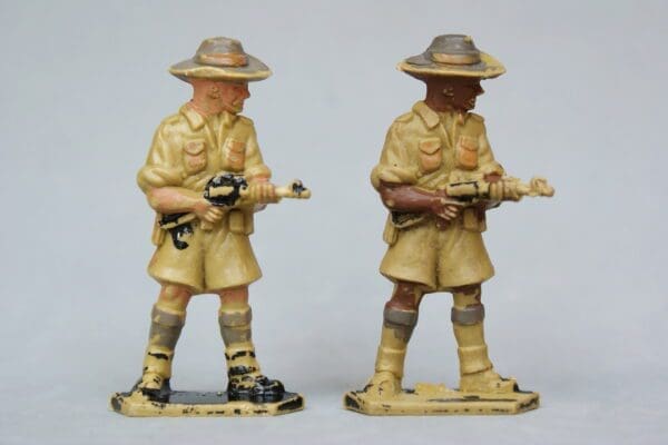 SOLD Lone Star African Troops Standing with Sten-gun